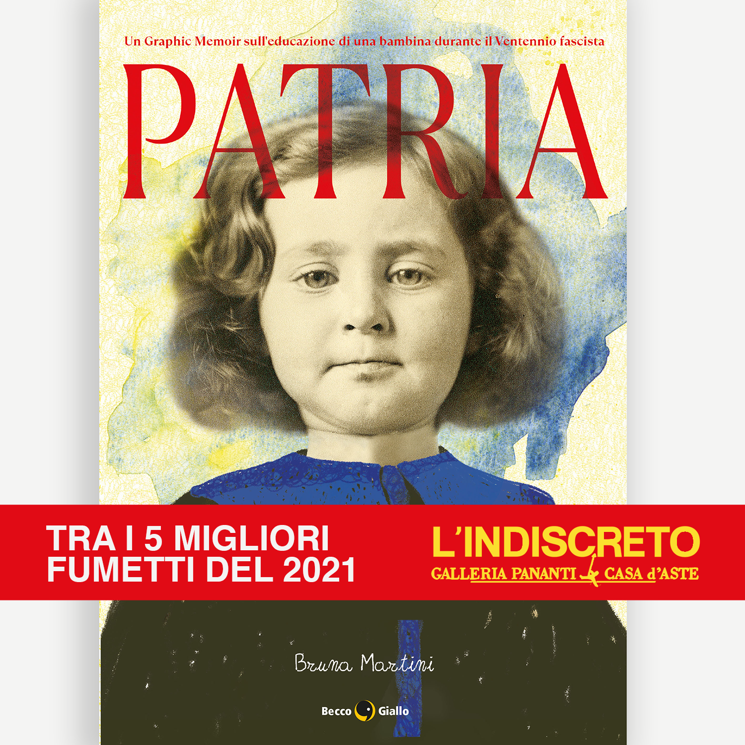 Patria premiato tra i 5 migliori fumetti del 2021 insieme a Gipi e ZeroCalcare