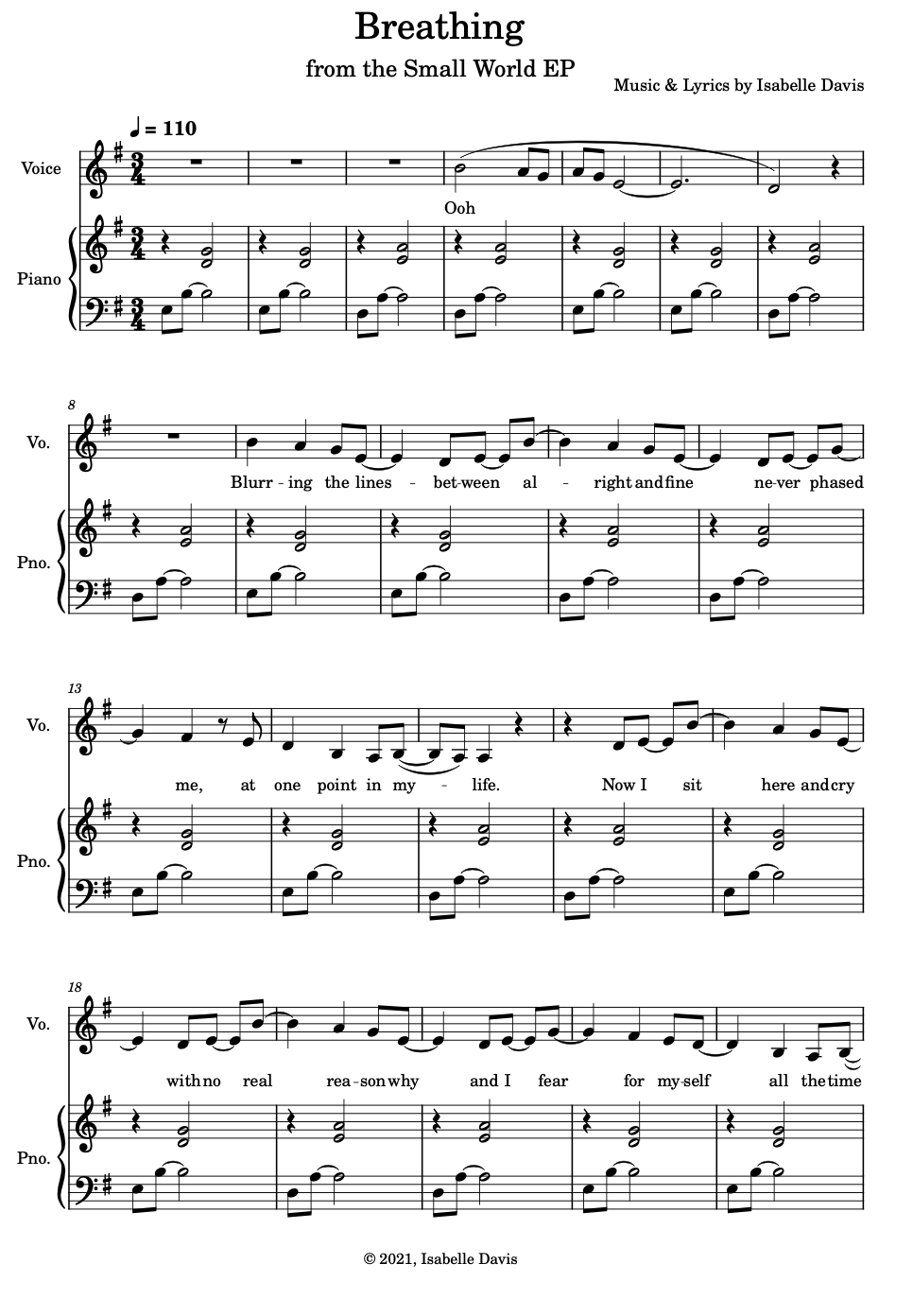 Breathing Sheet Music