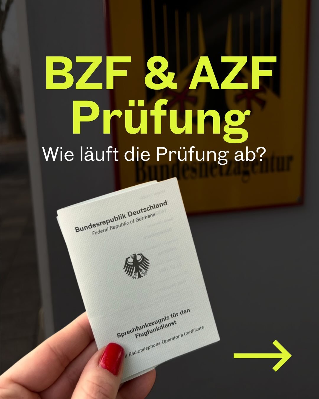 BZF &amp; AZF Pr&uuml;fung 🛩️

Wie l&auml;uft die Pr&uuml;fung eigentlich ab? Wo findet sie statt und wie meldet man sich an?

Auf unserer Website findet ihr alle wichtigen Informationen rund um die BZF &amp; AZF Pr&uuml;fung sowie aktuelle Pr&uuml;