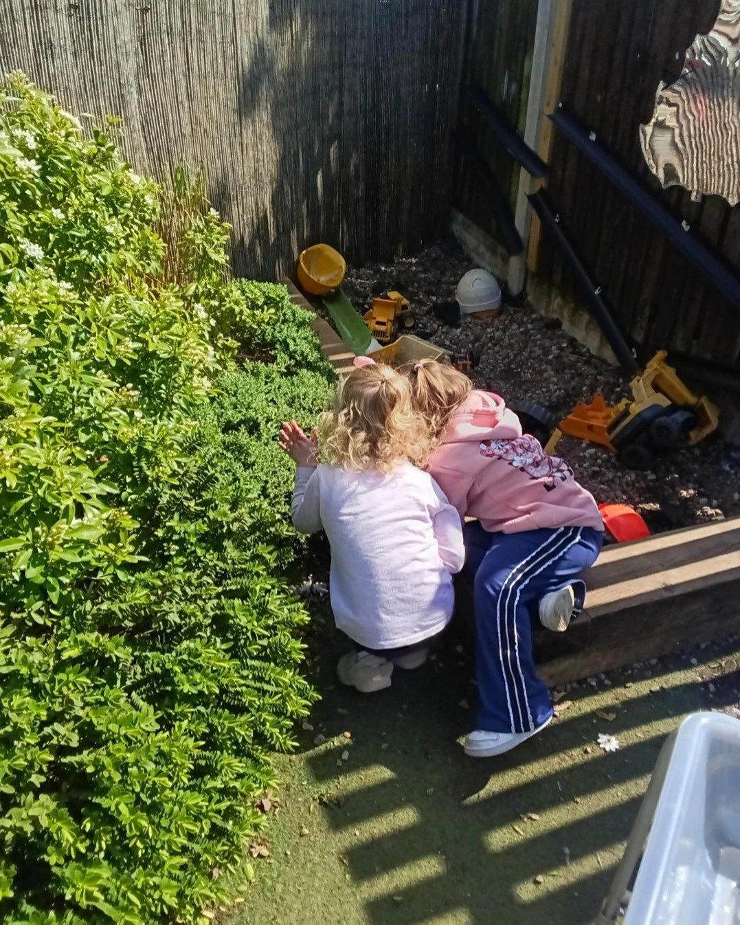 The Morley Trailblazers have been making the most of the sunshine every chance they get!

The children have really enjoyed exploring the garden, creating potions in the mud kitchen with sand and stones, taking turns and playing together with differen