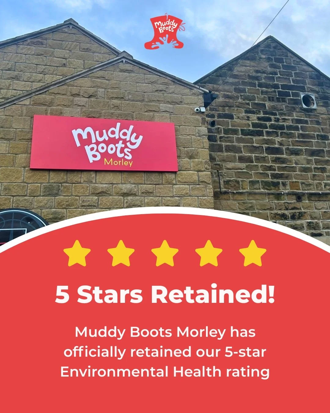 5 Stars Retained 🎉

We are absolutely thrilled to announce that, following our Environmental Health Inspection last Friday, Muddy Boots Morley has officially retained our 5-star rating!

This achievement is a testament to our unwavering commitment t