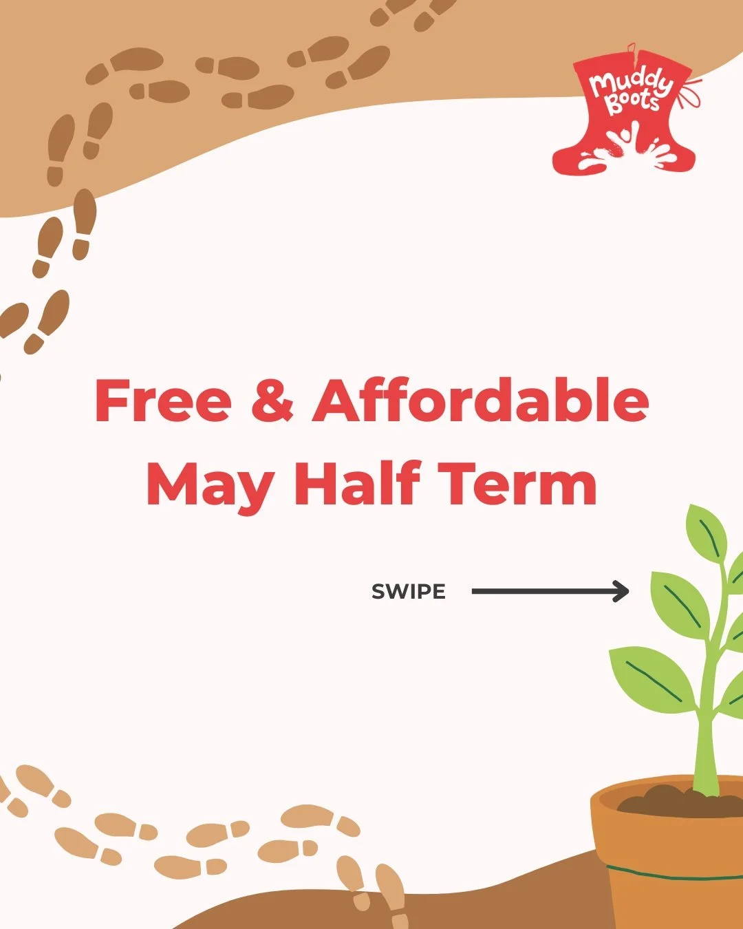 FOLLOW YOUR FEET | FREE HALF TERM FUN WITH MUDDY BOOTS 🌱

Looking for free or low cost events this Half Term? We've got you covered! Here's a selection of some of our favourite events in Leeds &amp; York, perfect for all the family.

We hope you hav
