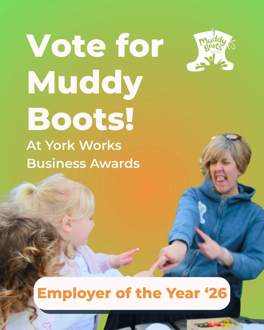 VOTE for Muddy Boots 🎉

Voting soon closes for York Works Business Awards - have you voted for some amazing York businesses?

We're amongst the final nominees for Employer of the Year, and we're super excited about it!

We believe happy teams make h