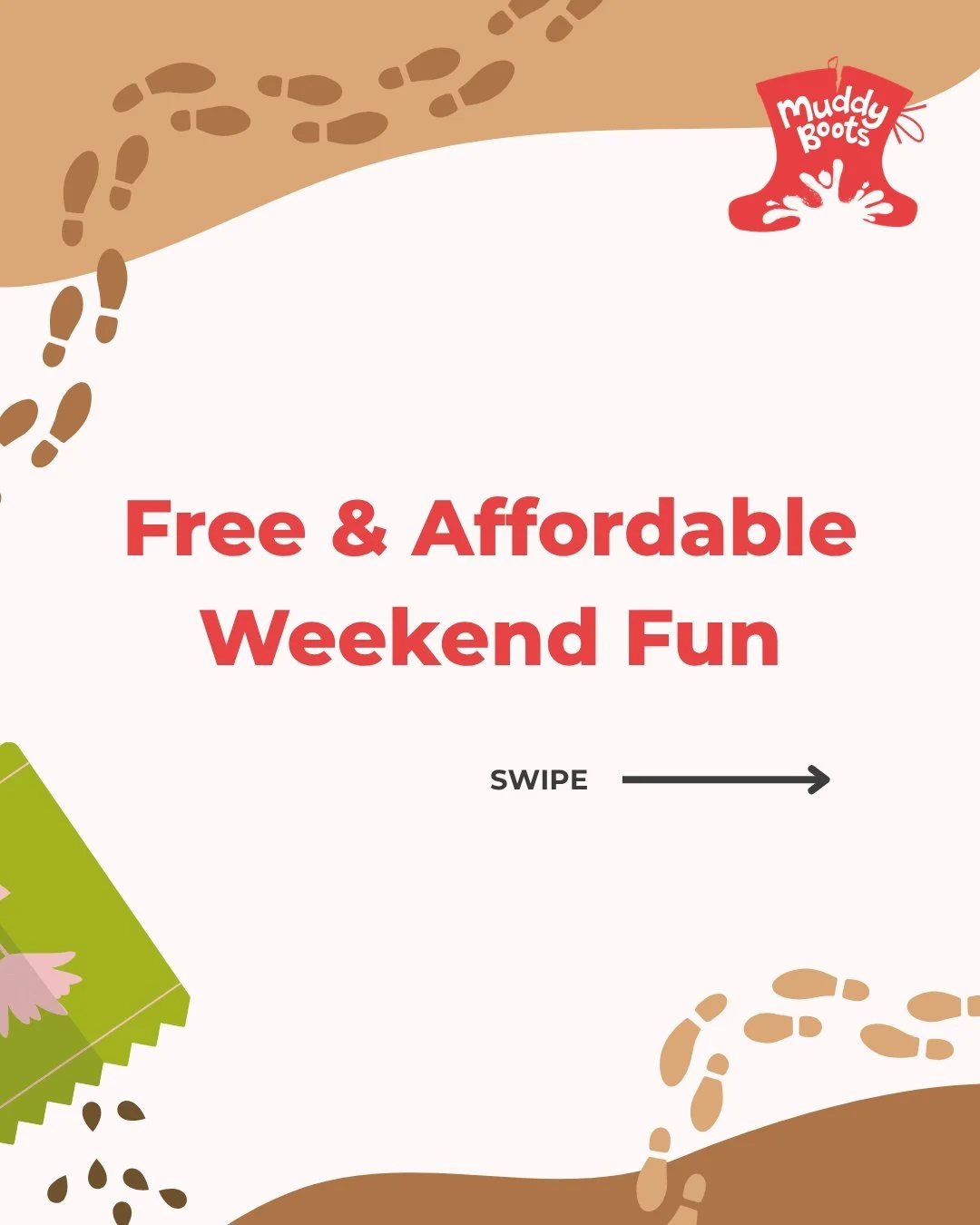 FOLLOW YOUR FEET | FREE WEEKEND FUN WITH MUDDY BOOTS 🌱

Looking for free or low cost events this weekend? We've got you covered! Here's a selection of some of our favourite events in Leeds &amp; York, perfect for all the family.

We hope you have a 