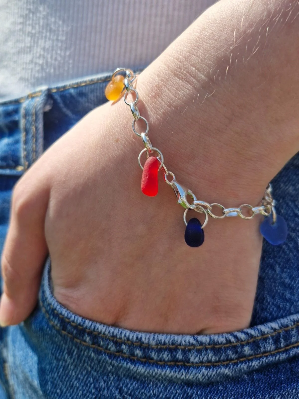 Northumberland Sky Bracelet Rainbow Red Orange Yellow Green Blue