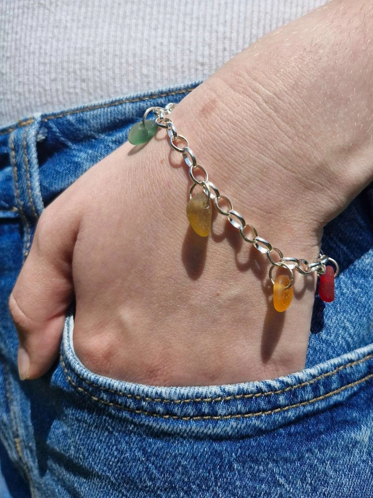 Northumberland Sky Bracelet Rainbow Red Orange Yellow Green Blue