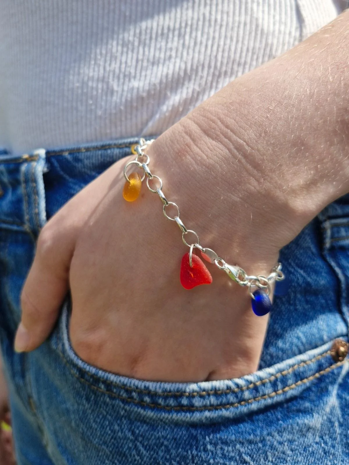 Northumberland Sky Bracelet Rainbow Red Orange Yellow Green Blue