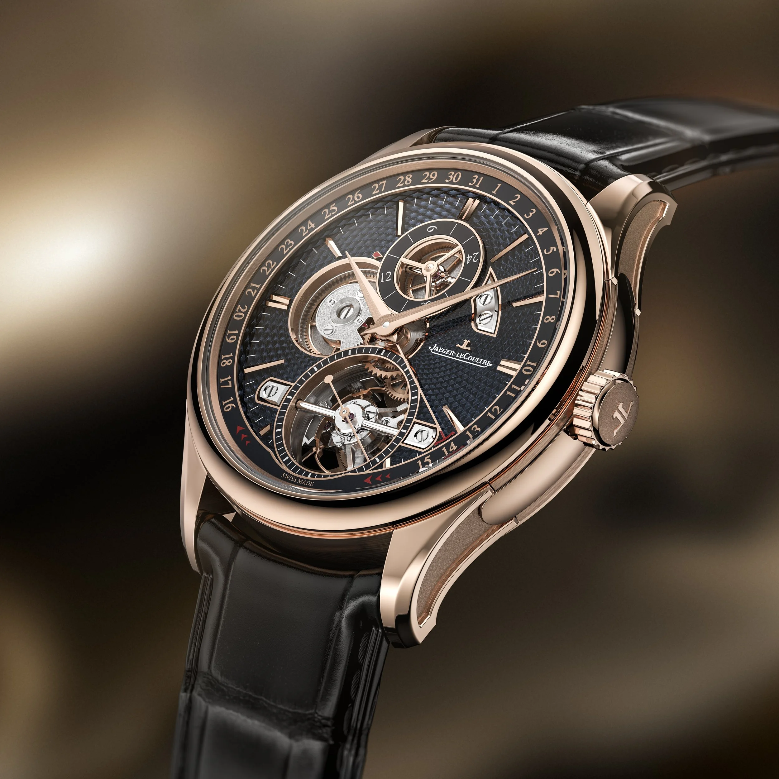 Jaeger-LeCoultre Master Grande Tradition Tourbillon Jumping Date Reimagines Precision Through Architectural Design