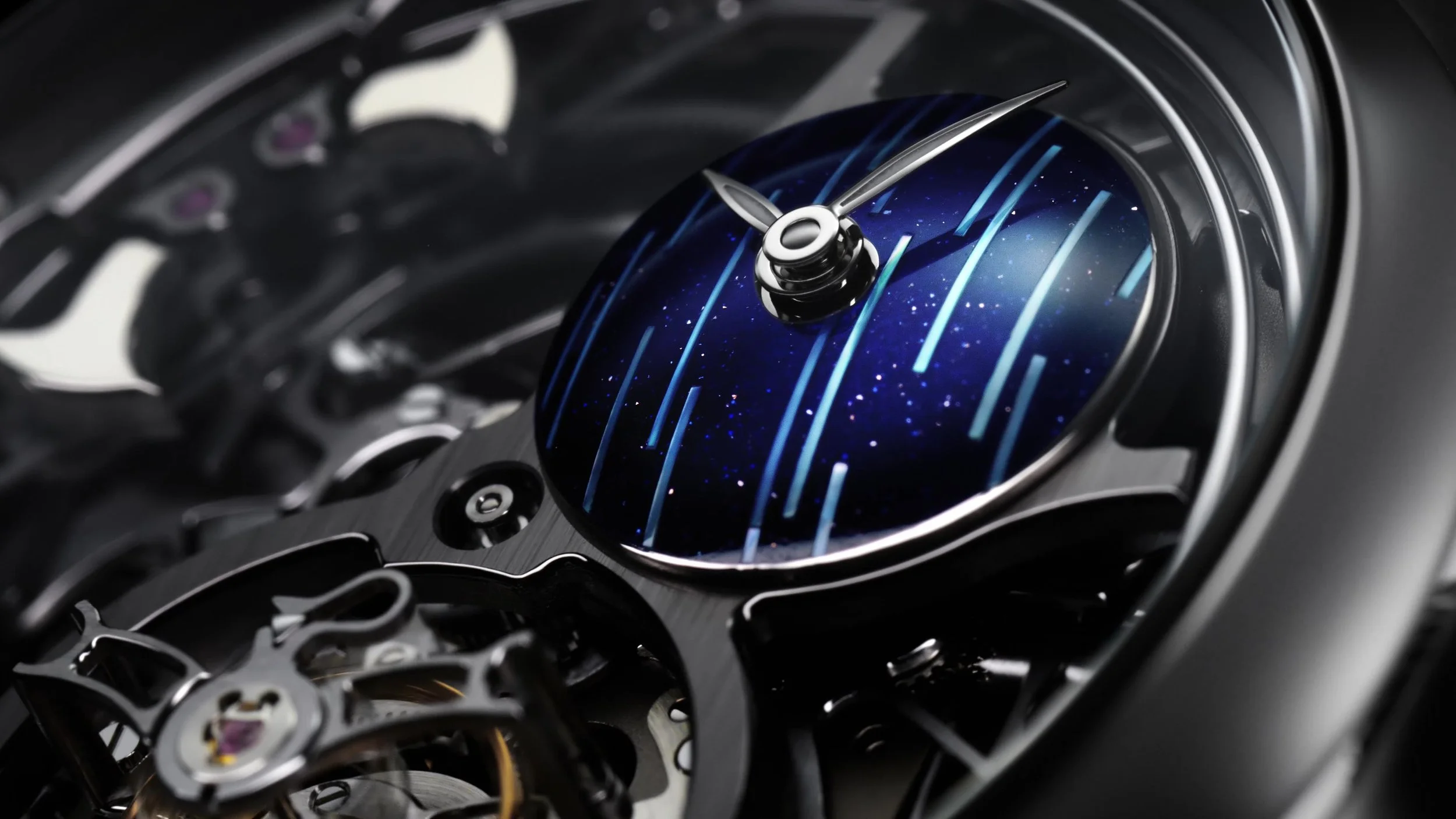 H. Moser &amp; Cie. Unveils the Endeavour Minute Repeater Cylindrical Tourbillon Skeleton Cosmic Rain
