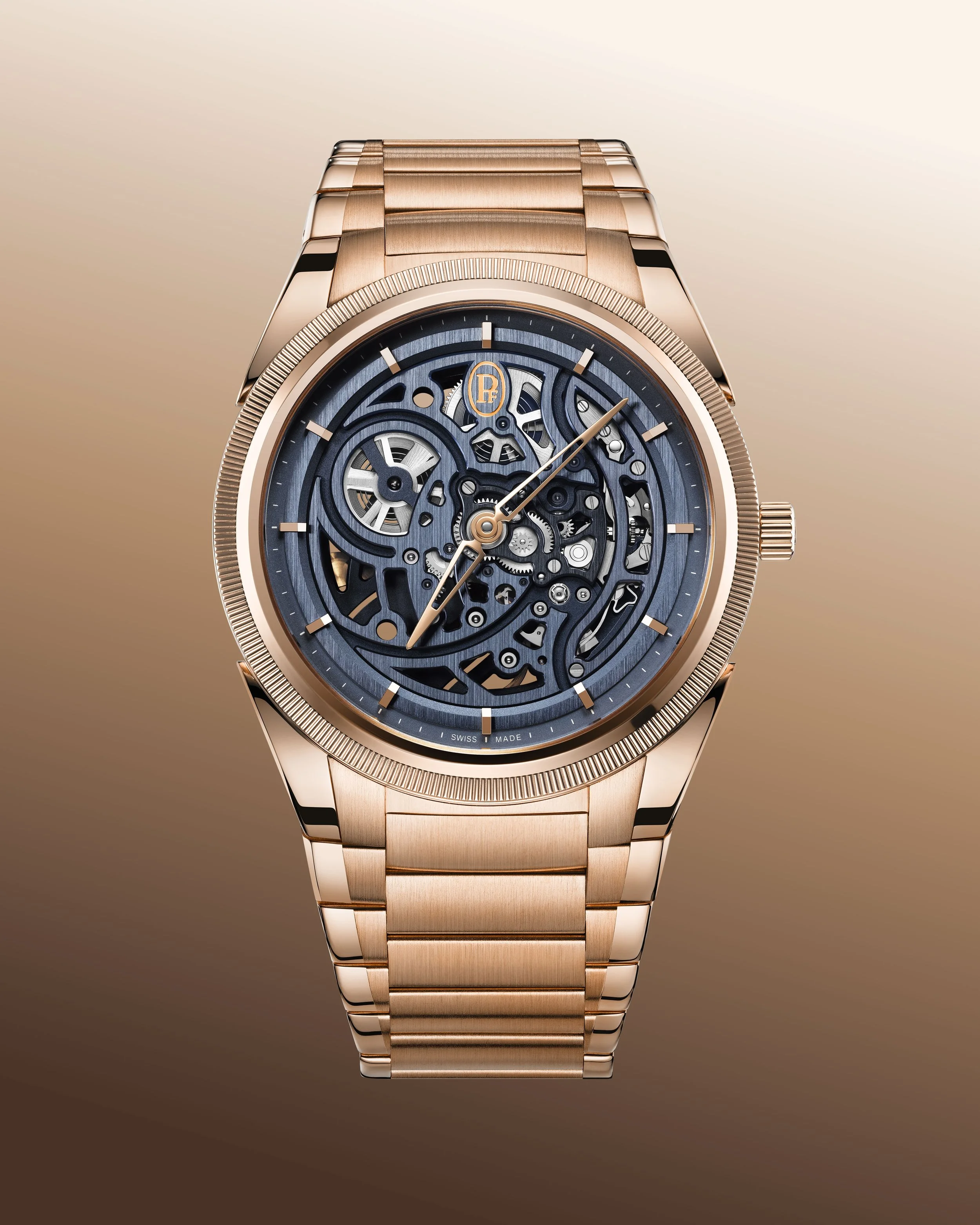 Parmigiani Fleurier TONDA PF Skeleton Rose Gold Milano Blue: Architecture in Motion