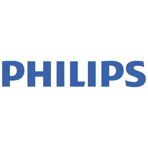 The Philips logo in blue text on a white background.