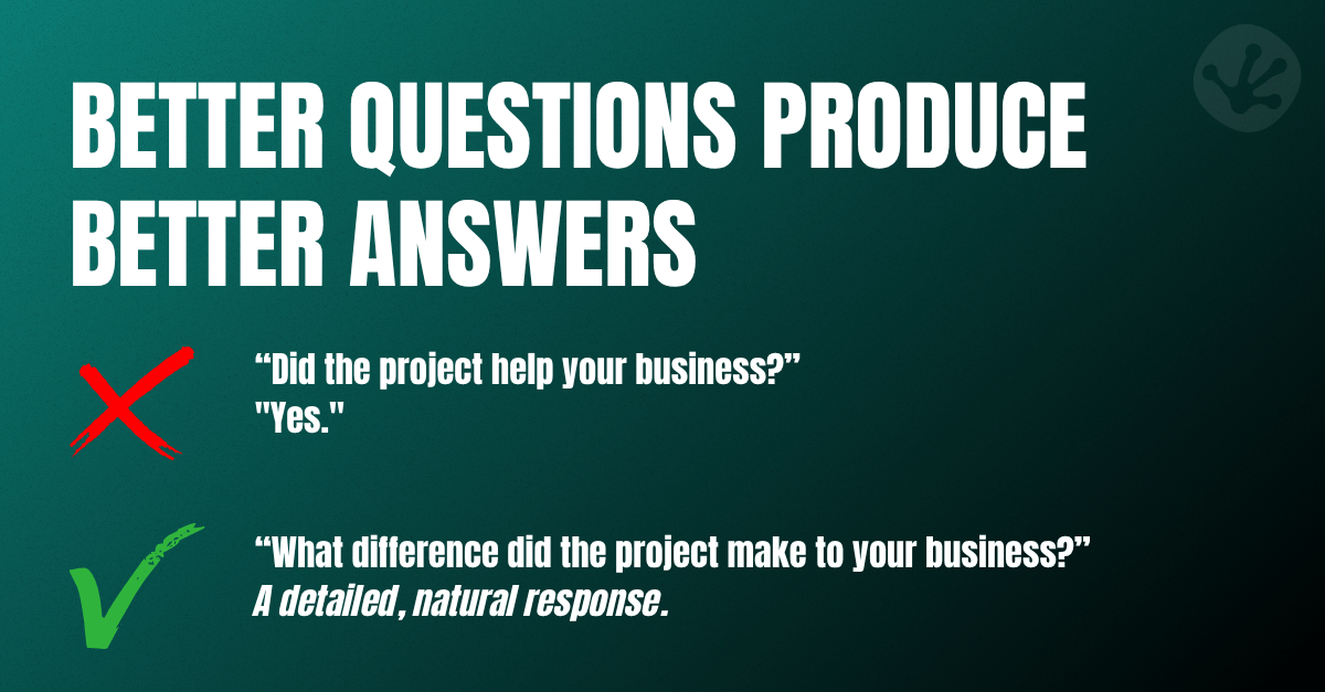 Example of effective interview questions for a corporate video