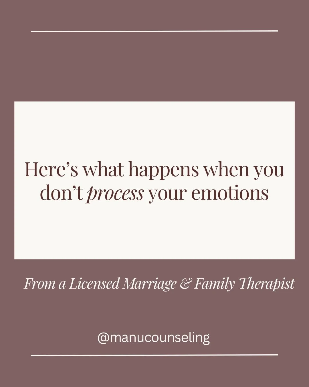Unprocessed emotions don&rsquo;t stay quiet. They turn into tension, irritability, shutdowns, overthinking, and patterns you can&rsquo;t seem to break. Processing your feelings isn&rsquo;t weakness it&rsquo;s how you stay connected to yourself.
&bull