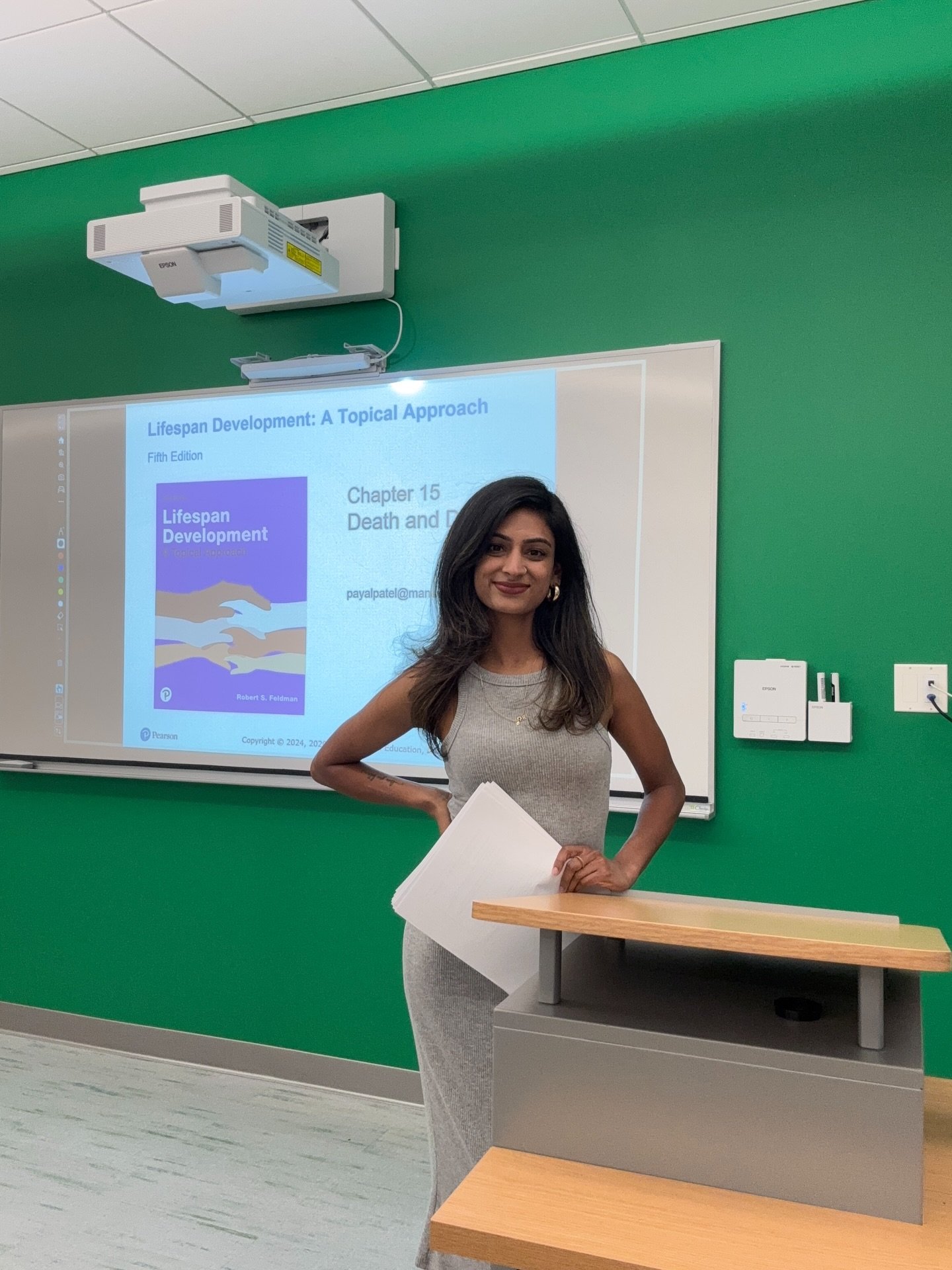 First semester as a Professor in the books! Everyone who knows me knows how much I&rsquo;ve wanted to teach &amp; this opportunity fell into my lap at the best time.
&bull;
Grateful to have friends &amp; family who cheered me on during the semester ?