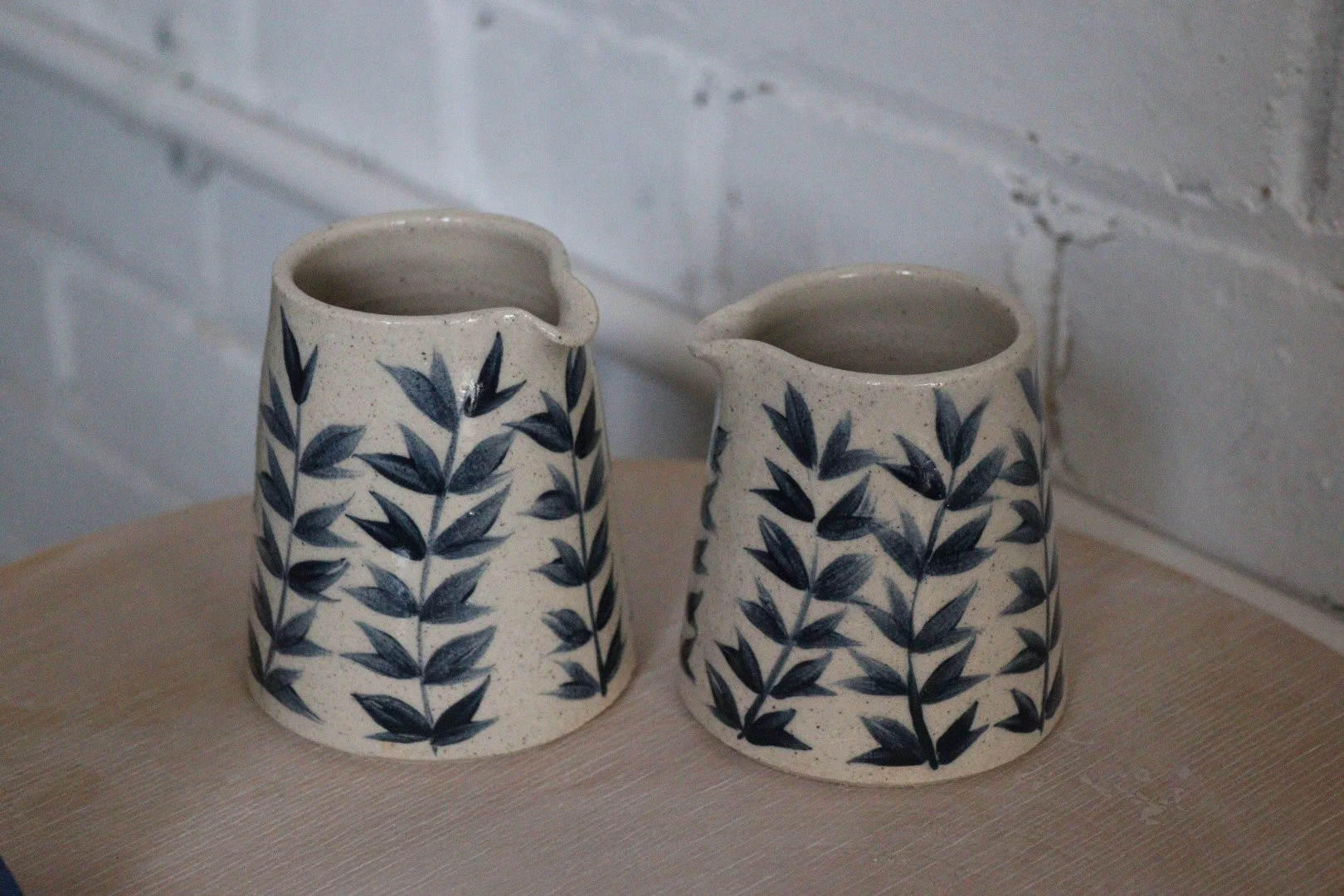 Leaf pattern milk jug
