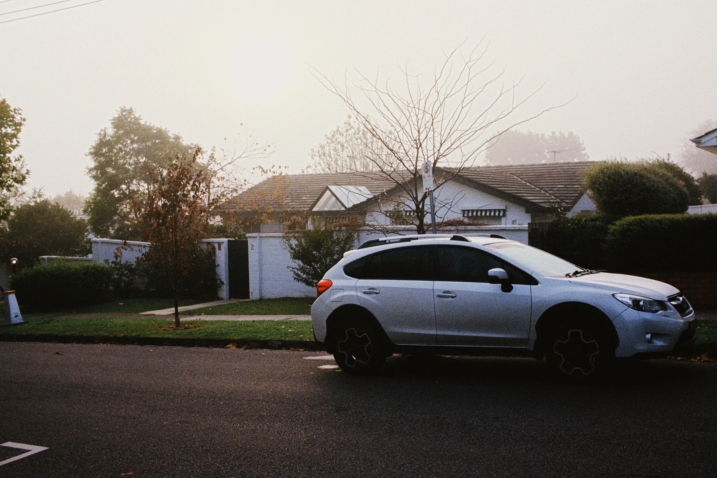 Foggy, Car, Australia, Suburb