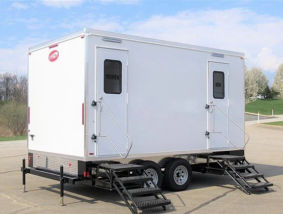 Luxury 4-Stall Restroom Trailer for Events