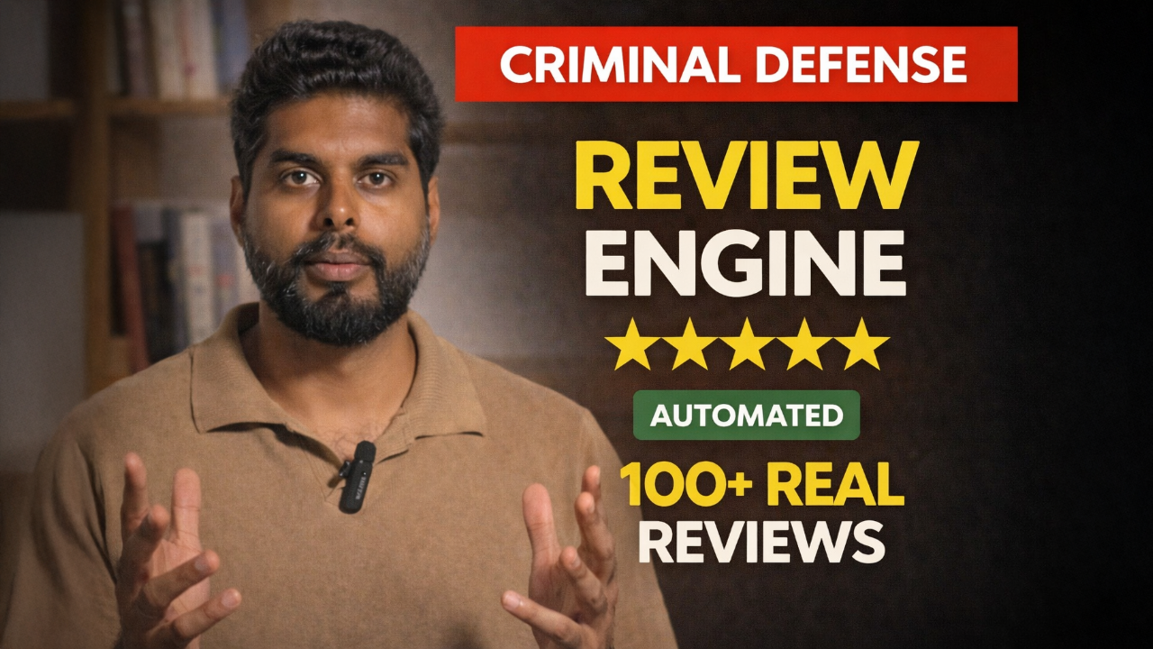 How Smart Criminal Defense Firms Generate 100+ Google Reviews on Autopilot