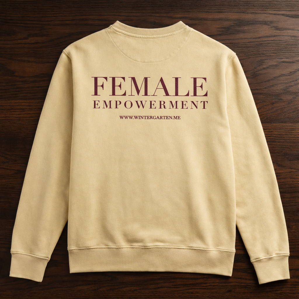 Female Empowerment Sweater – Butter – Organic Cotton