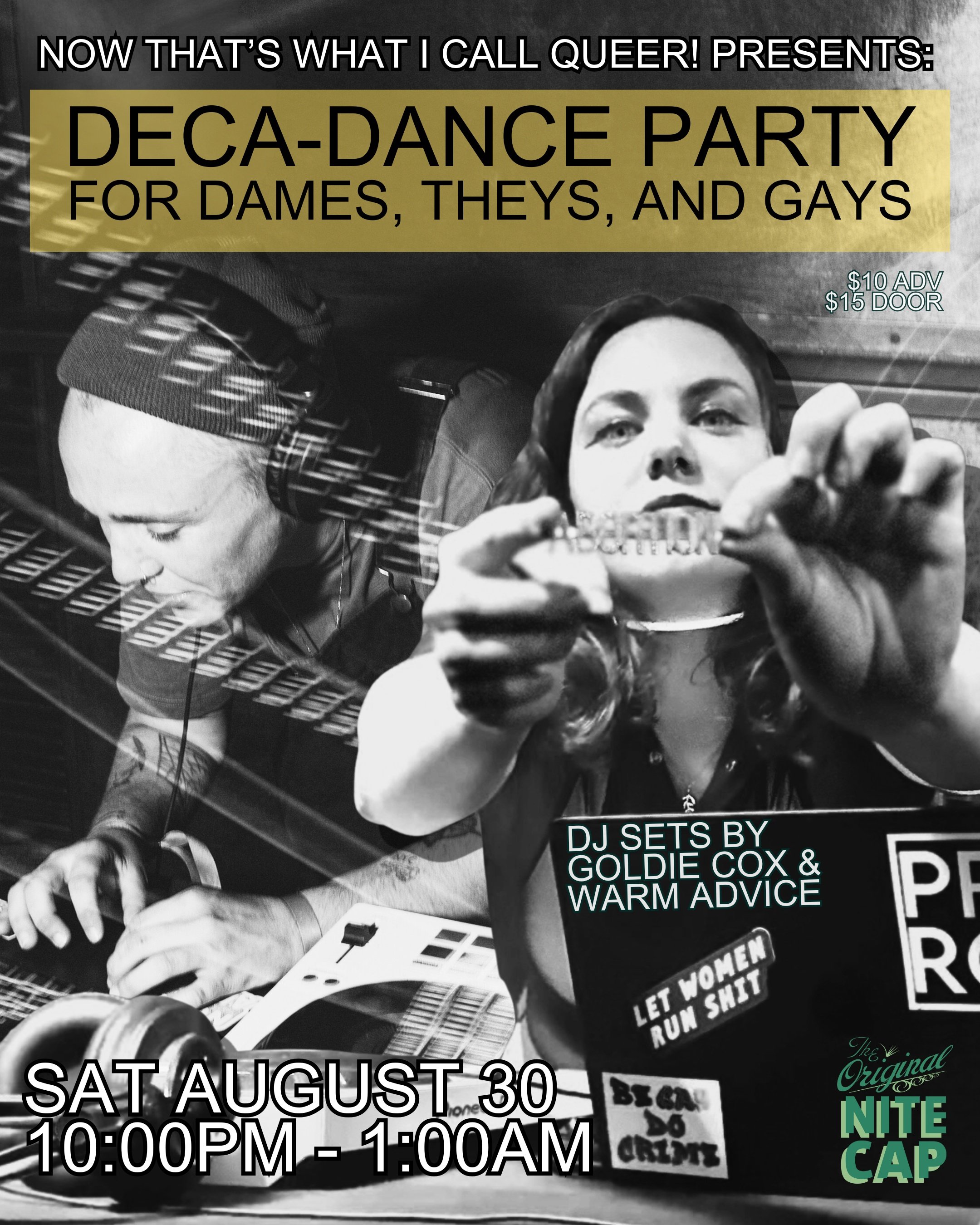 DECA-DANCE PARTY for DAMES, THEYS, AND GAYS