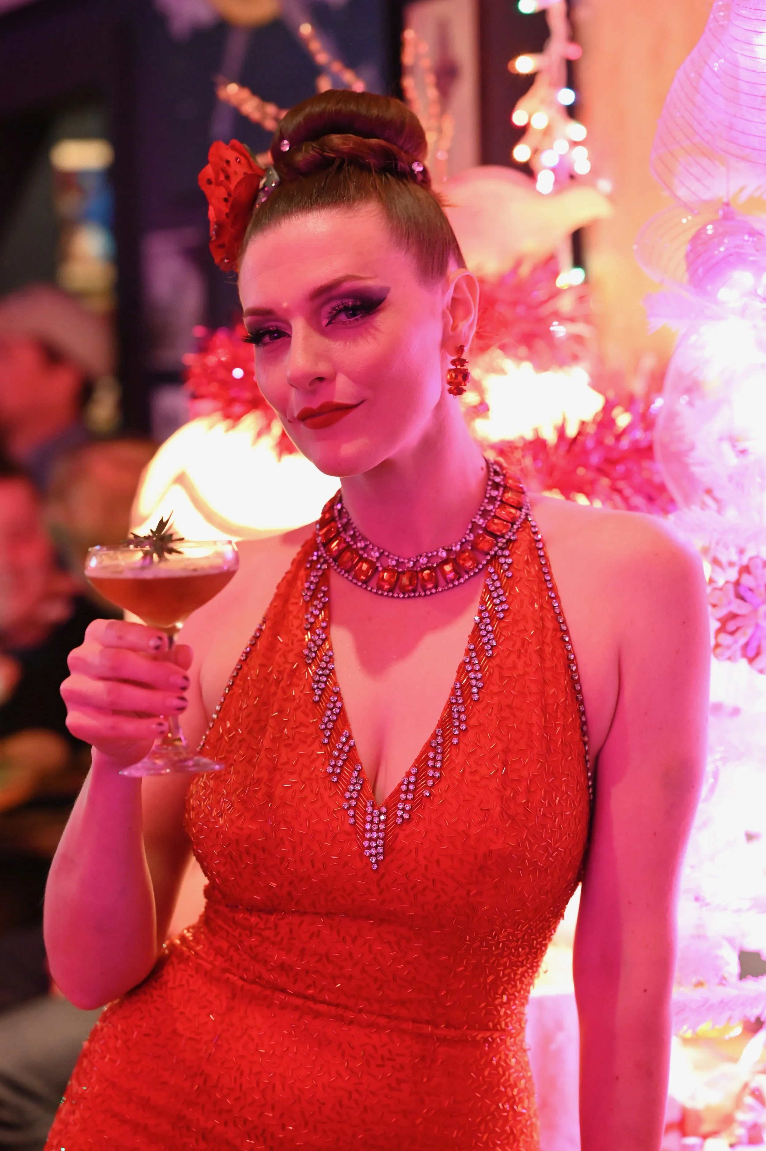 Hellin' Heels, one of our star Burlesque performers