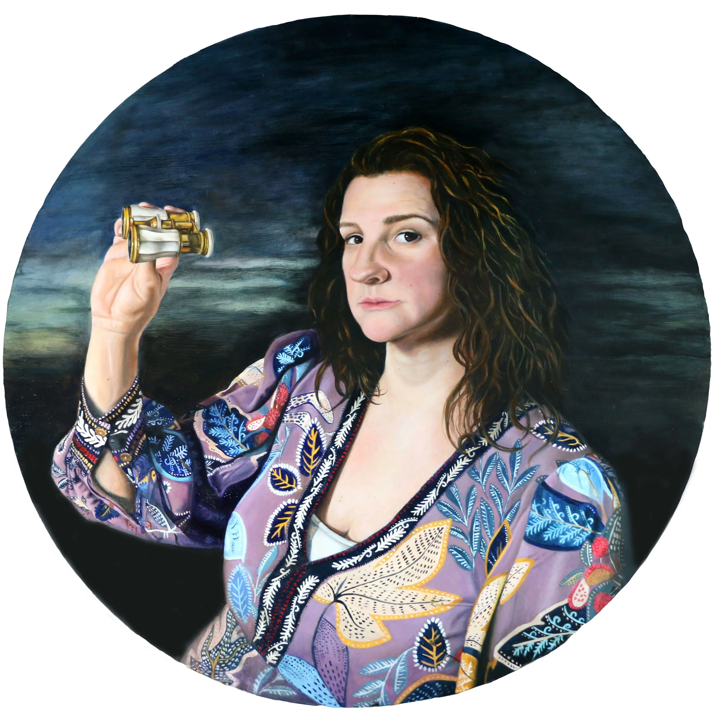 Voyager,  Oil on Aluminum Panel,   24x24 in., 
Available