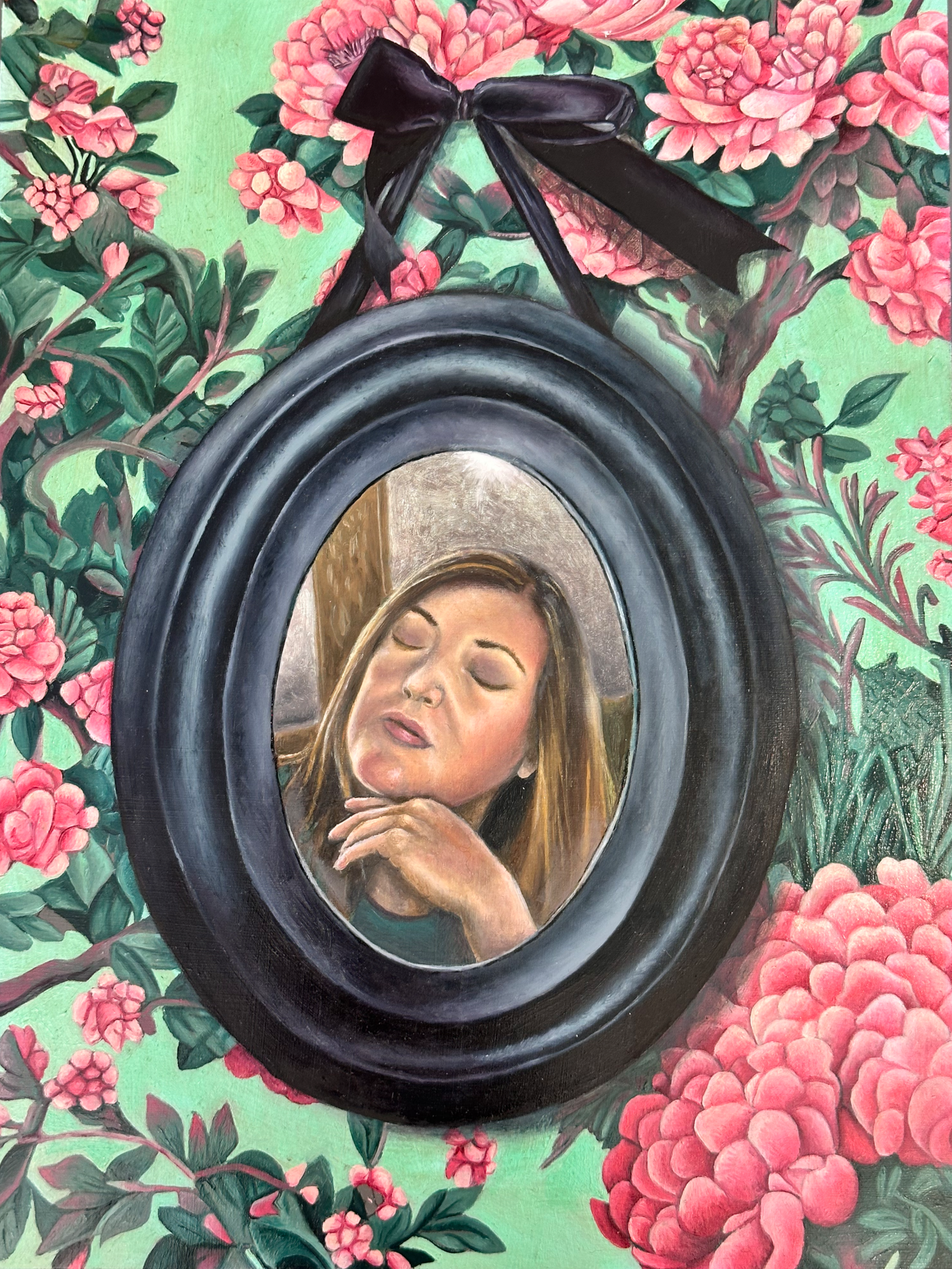 Reflection,  
Oil on Aluminum Panel,   9x12 in.,  
Available
