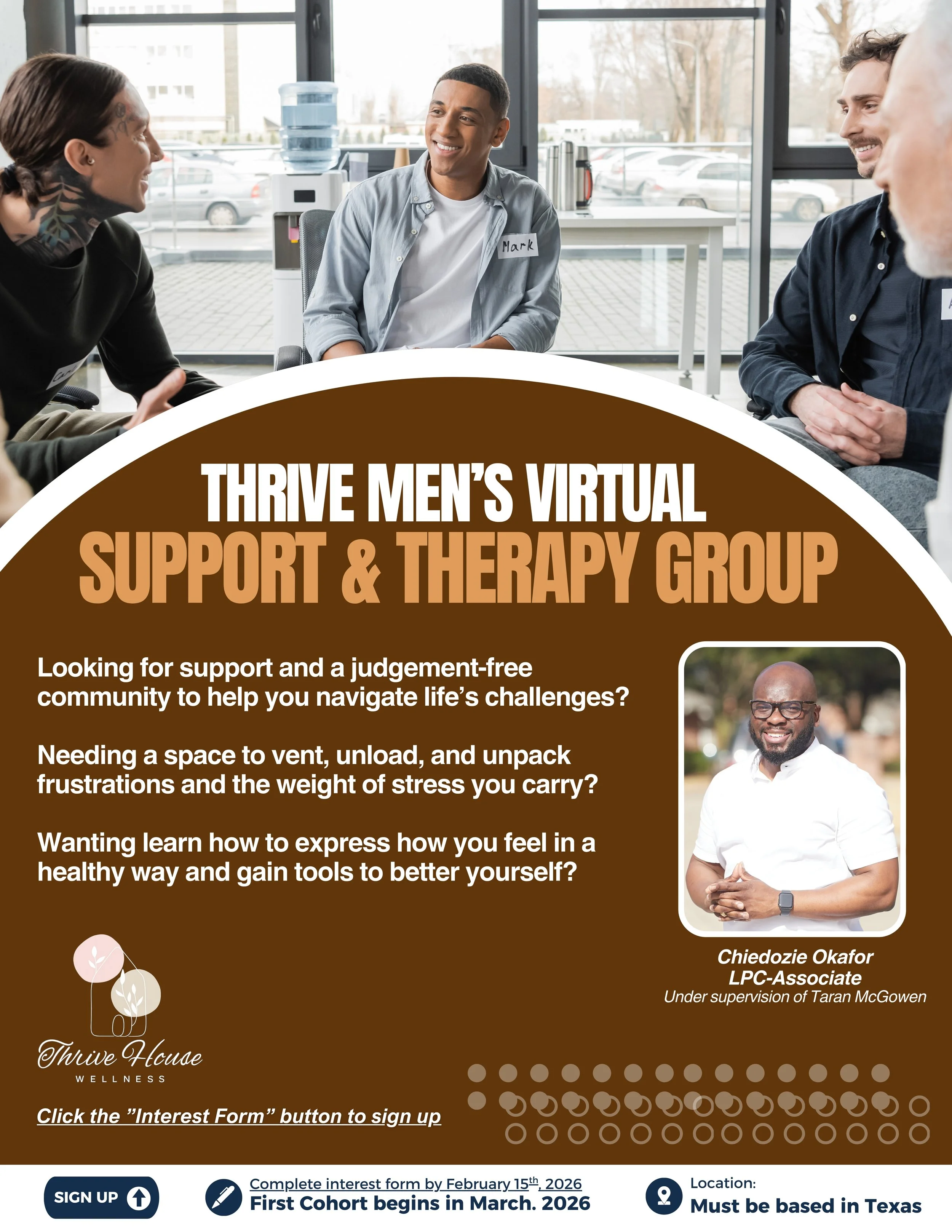 Men's Group Therapy | Join Our Men’s Support Community — Thrive House ...