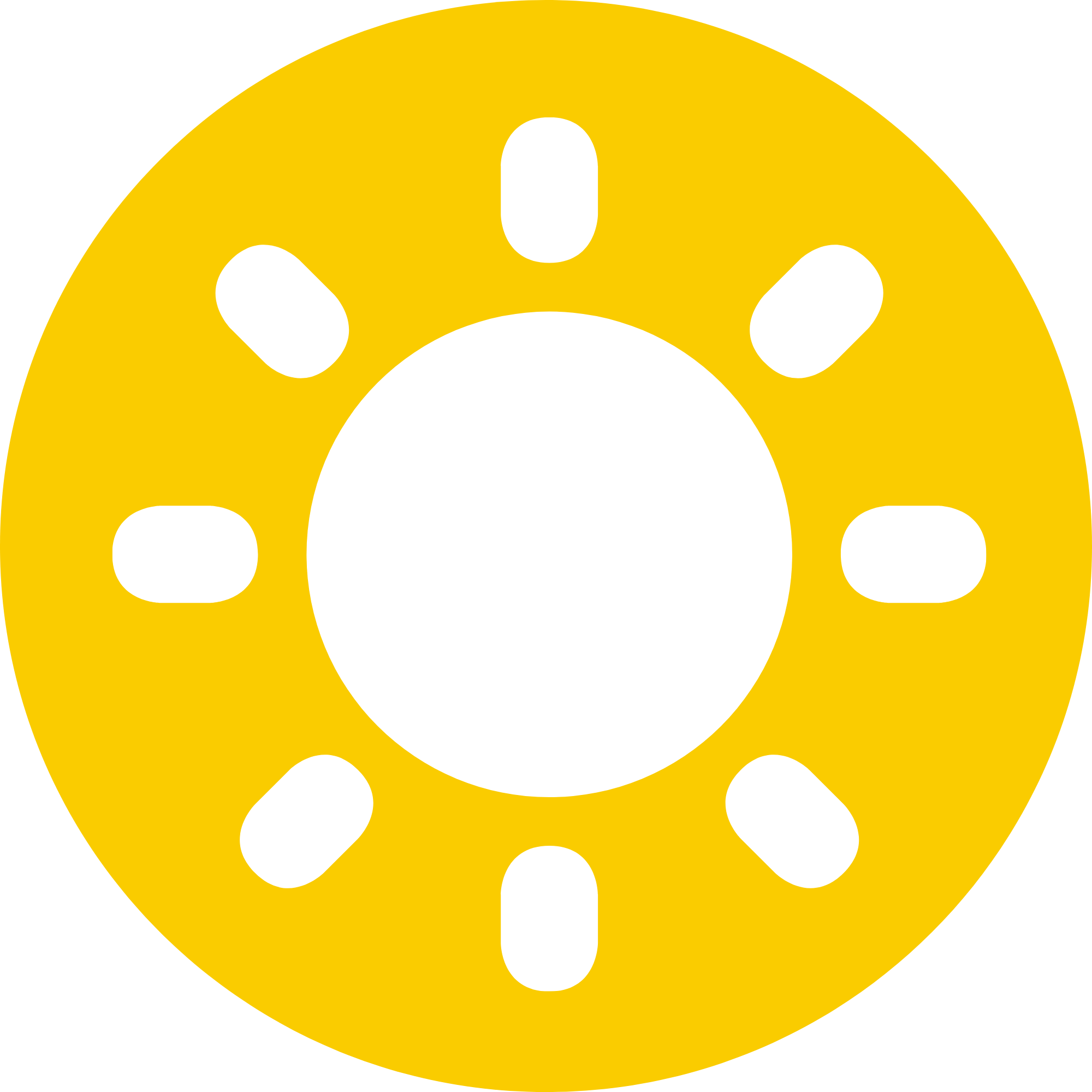Decorative white sun icon in a yellow circle.
