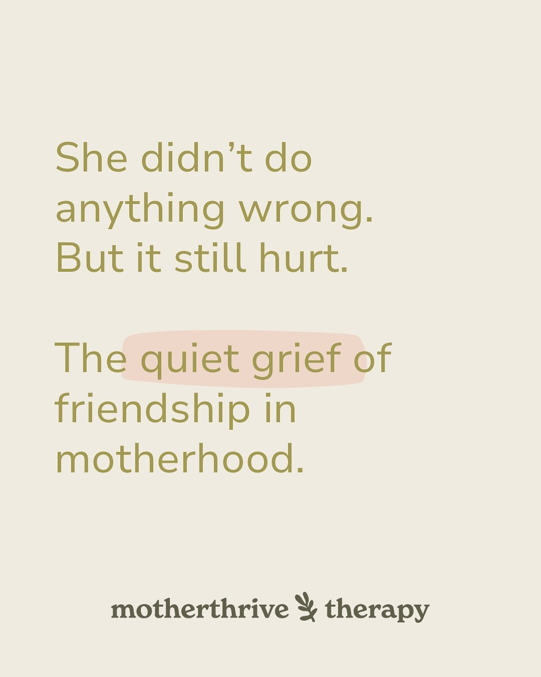 Some friendships don&rsquo;t survive motherhood.

Not because of drama or betrayal&hellip;
but because life gets heavy.

Because you stop knowing how to show up for each other.

Because you&rsquo;re both hurting and no one says it out loud.

There&rs