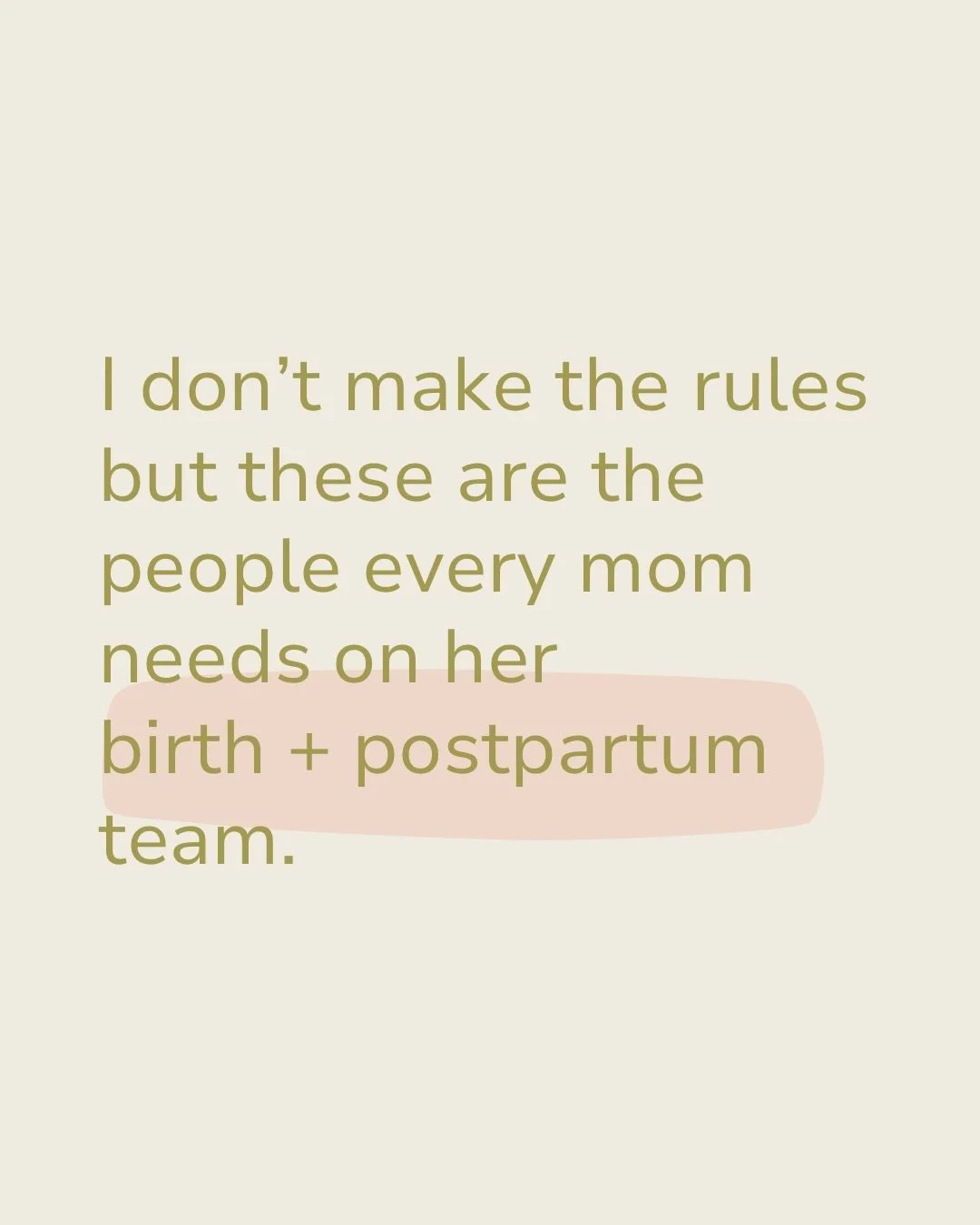Building a birth and postpartum team is one of the most important things you can do for yourself in this season. 

And it goes so far beyond just your OB or midwife.

The providers and people on this list exist to support you in ways the traditional 