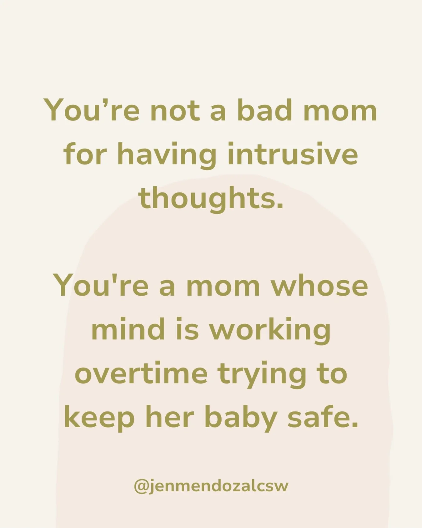 An intrusive thought is an unwanted, involuntary thought, image, or impulse that feels completely at odds with who you are. 

In postpartum they tend to cluster around a few common themes:
Something terrible happening to you or your baby (accidental 
