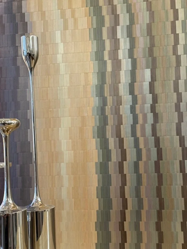 Alexander Lamont, Wall Coverings, Havana straw marquetry