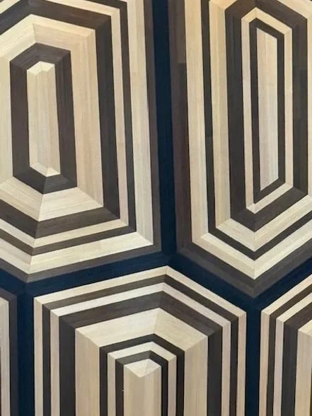 Alexander Lamont, Wall Coverings, Tortuga straw marquetry