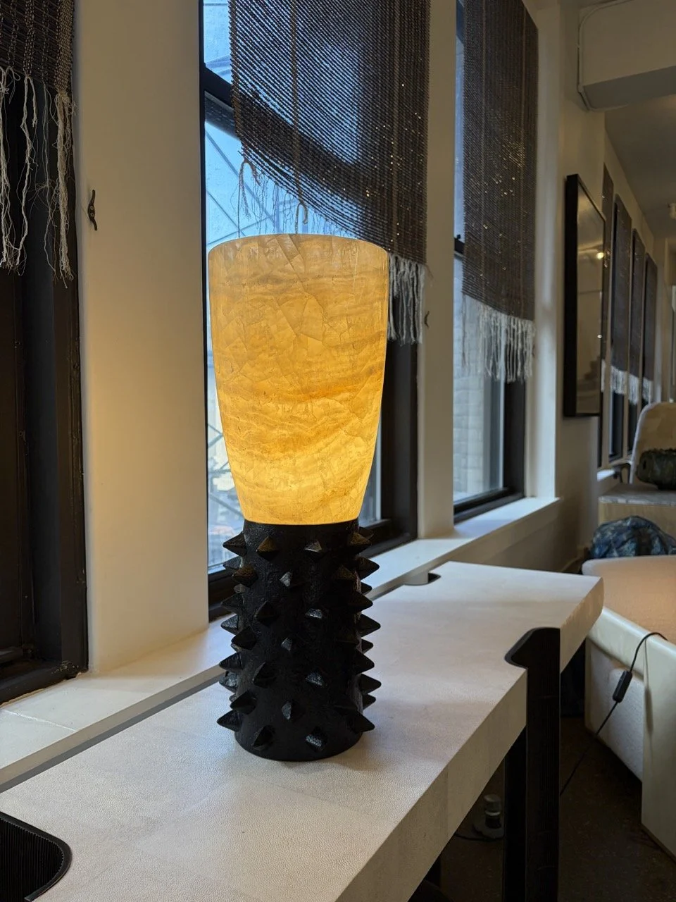 Alexander Lamont Furniture & Lighting Ogún Table Lamp, Corteza Console