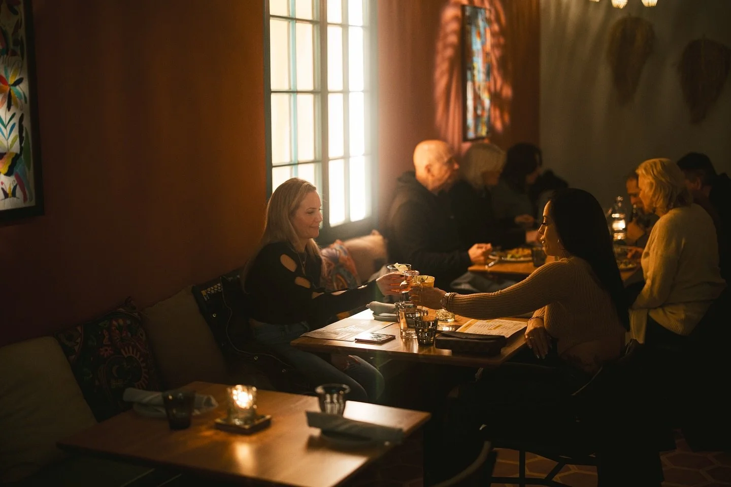 The night time is the right time 😎. 
Pull up a stool, grab a bite &amp; a marg, and escape with us this weekend. 

#nomadanj #modernmexican #weekendescape