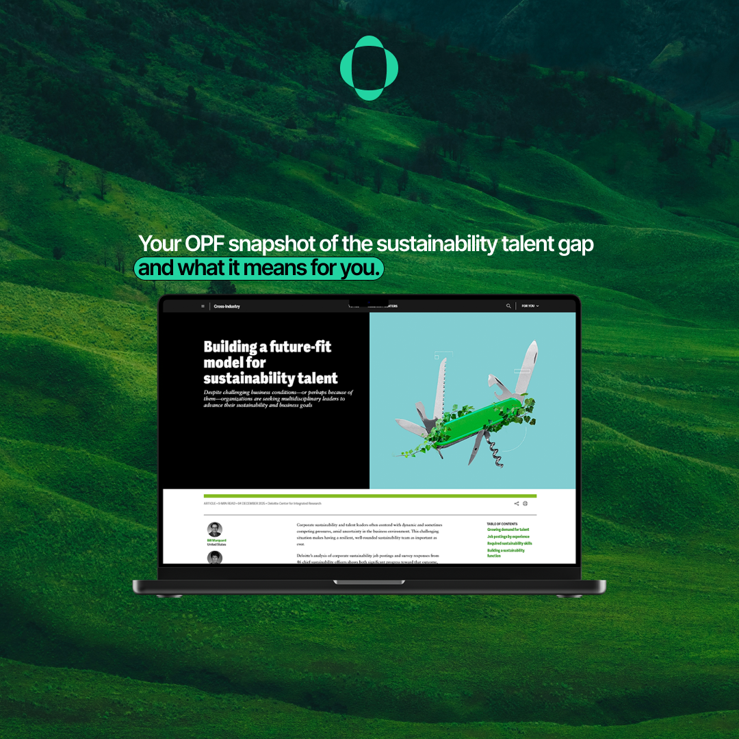 Cutting Through the Green Noise: The Sustainability Talent Gap