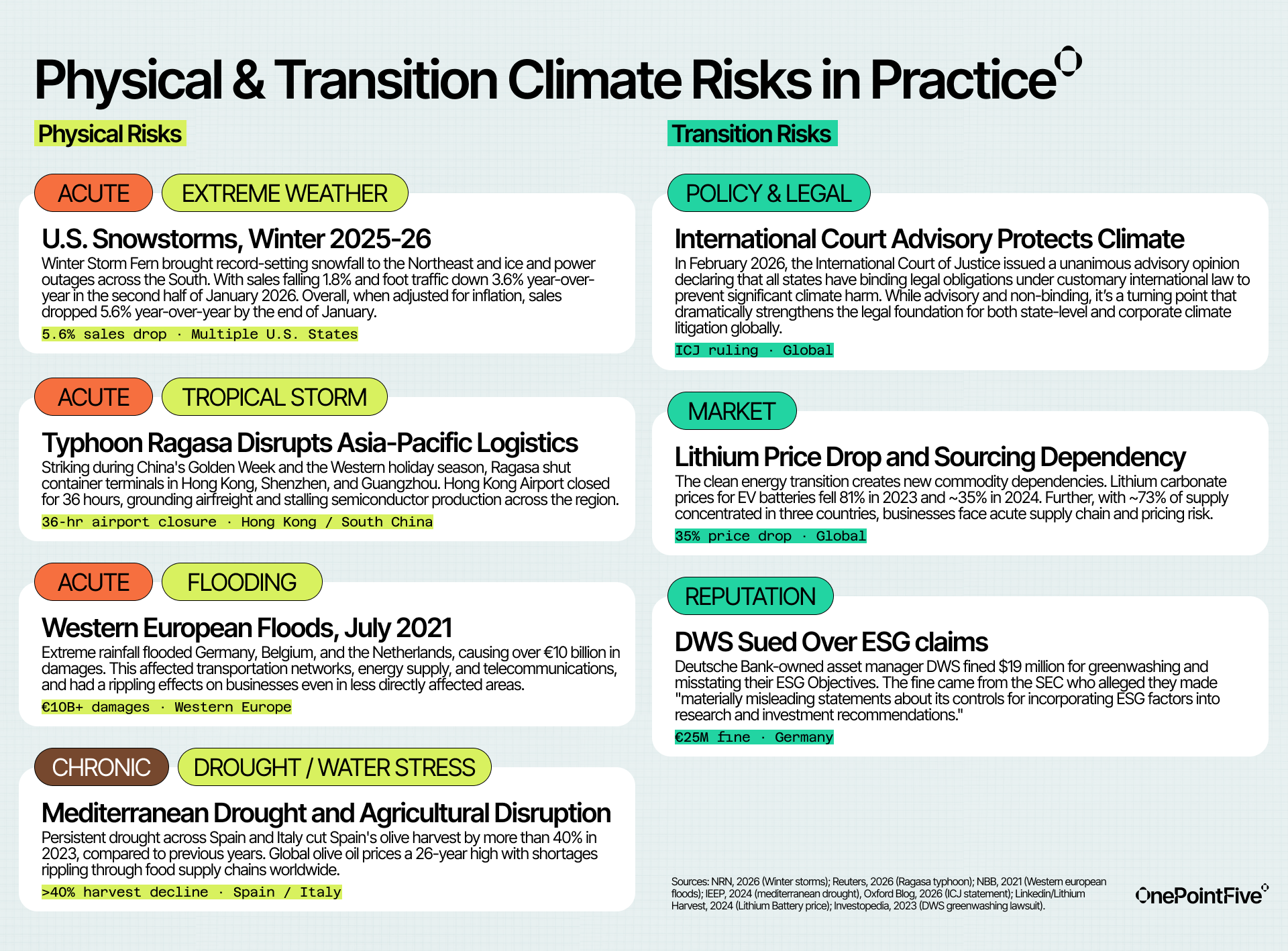 What Is Climate Risk? Physical and Transition Risks for Business ...