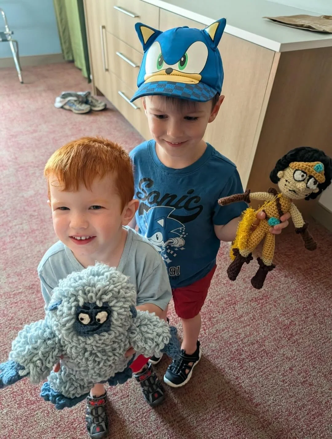 We received these photos and this message from a reader&rsquo;s mom, and they completely melted our hearts.
Her 4-year-old discovered Barb at the library, loved it so much that his family tracked down the rest of the series, and then asked his grandm