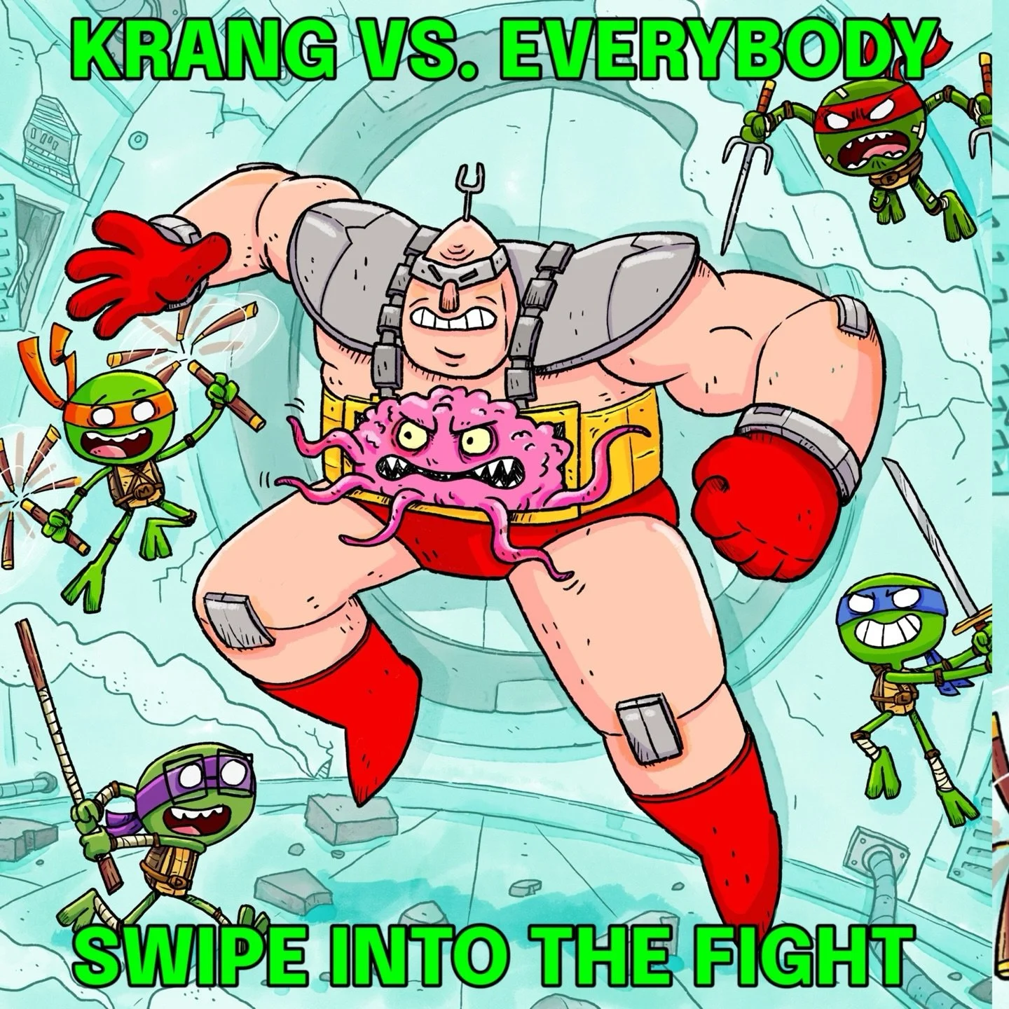 One of my favorite TMNT baddies. I really hope reading our books is as much fun as making them!

Swipe in for all the weird little details.

#TMNT #Krang #splintersdojo