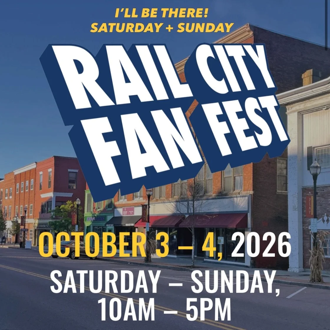 Rail City Fan Fest this weekend!

I&rsquo;ll be there Saturday + Sunday signing books, drawing, and hanging out, including signing copies of TMNT: Splinter&rsquo;s Dojo!

SATURDAY at 2 PM: I&rsquo;m leading a read-along + drawing workshop. Come make 