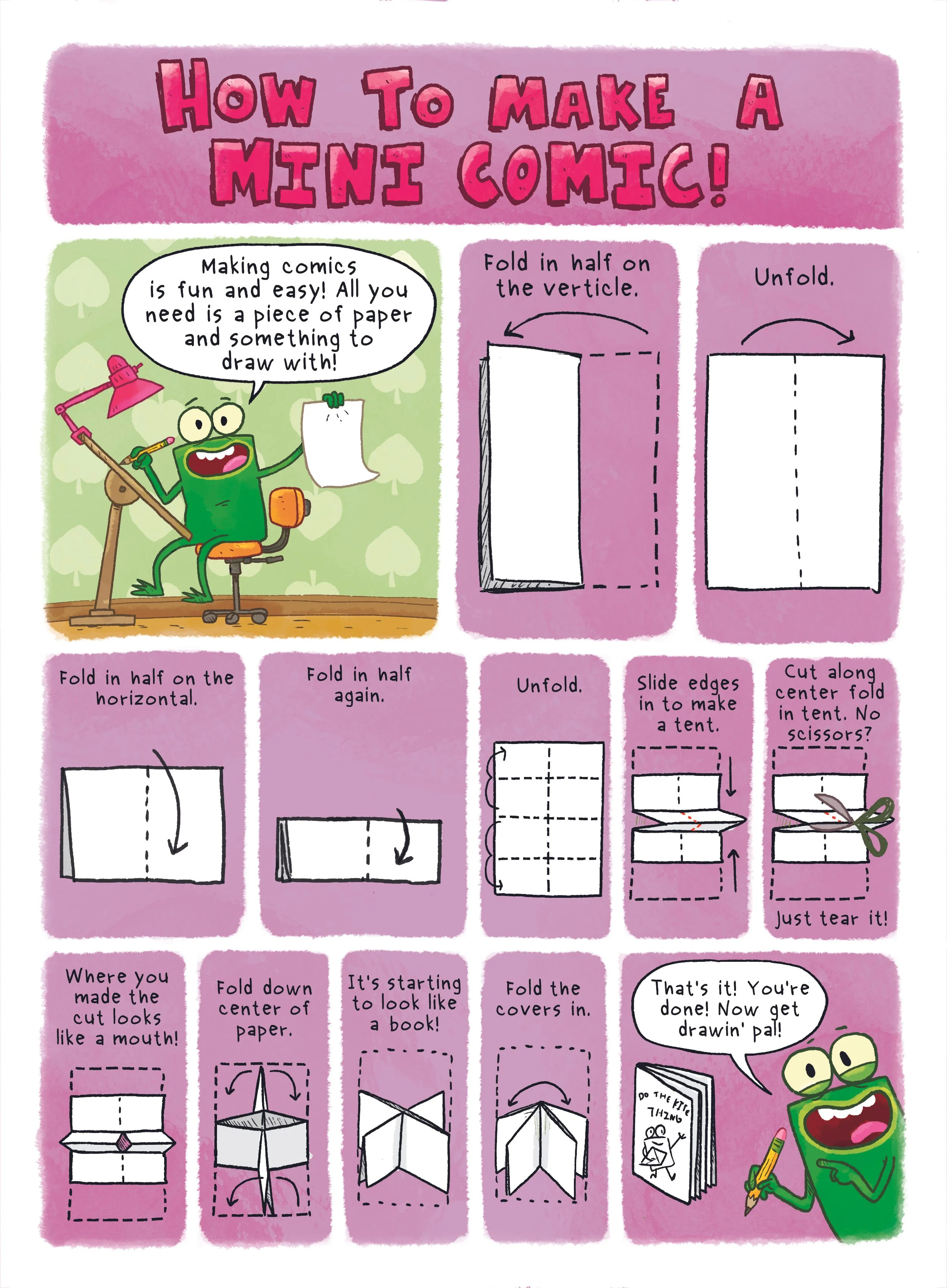 Mini Comic Folding Instructions