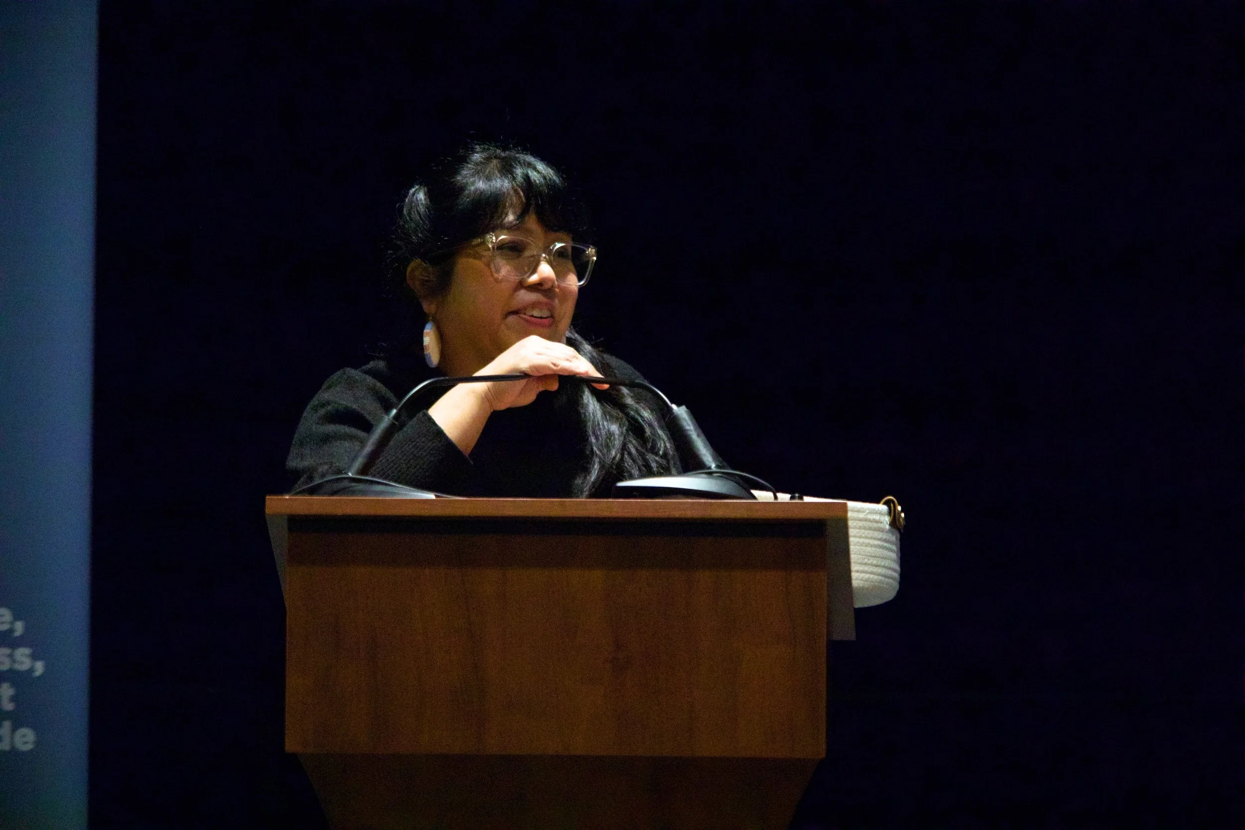 Our Programs Director, Direlle R. Calica, speaking at a collaborative event with NARF's Tribal Water Institute at NCAI's 82nd Annual Convention.