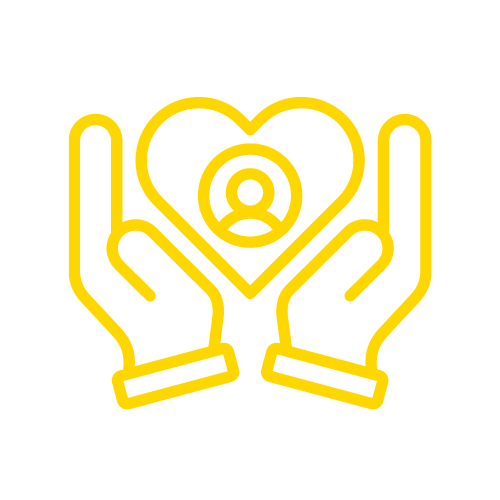 icon of two hands cradling a heart with a person in it