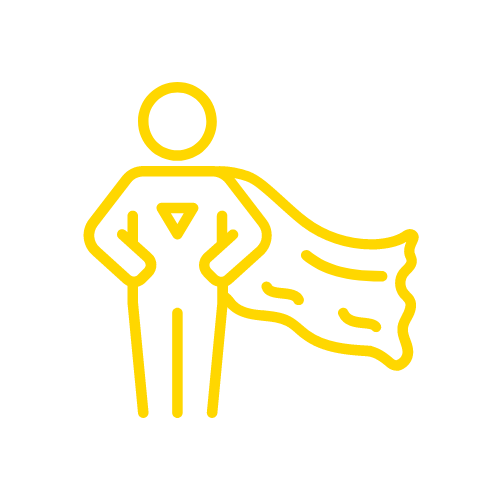 icon of a superhero