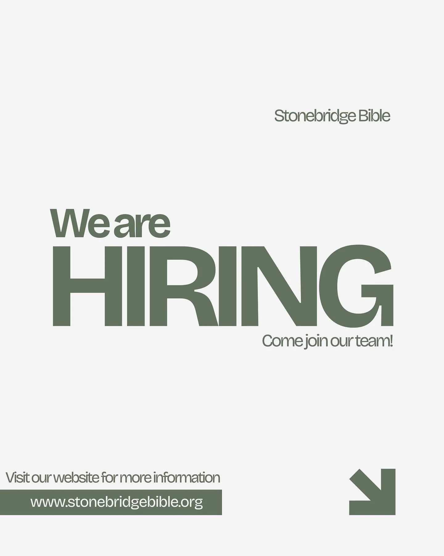 Join Our Team! 🎉

Invest your life in what God promised to build.

We&rsquo;re on a mission to make much of Jesus Christ. 
We do that by glorifying God, proclaiming the Gospel, equipping the saints, and serving one another.

See our staff openings b