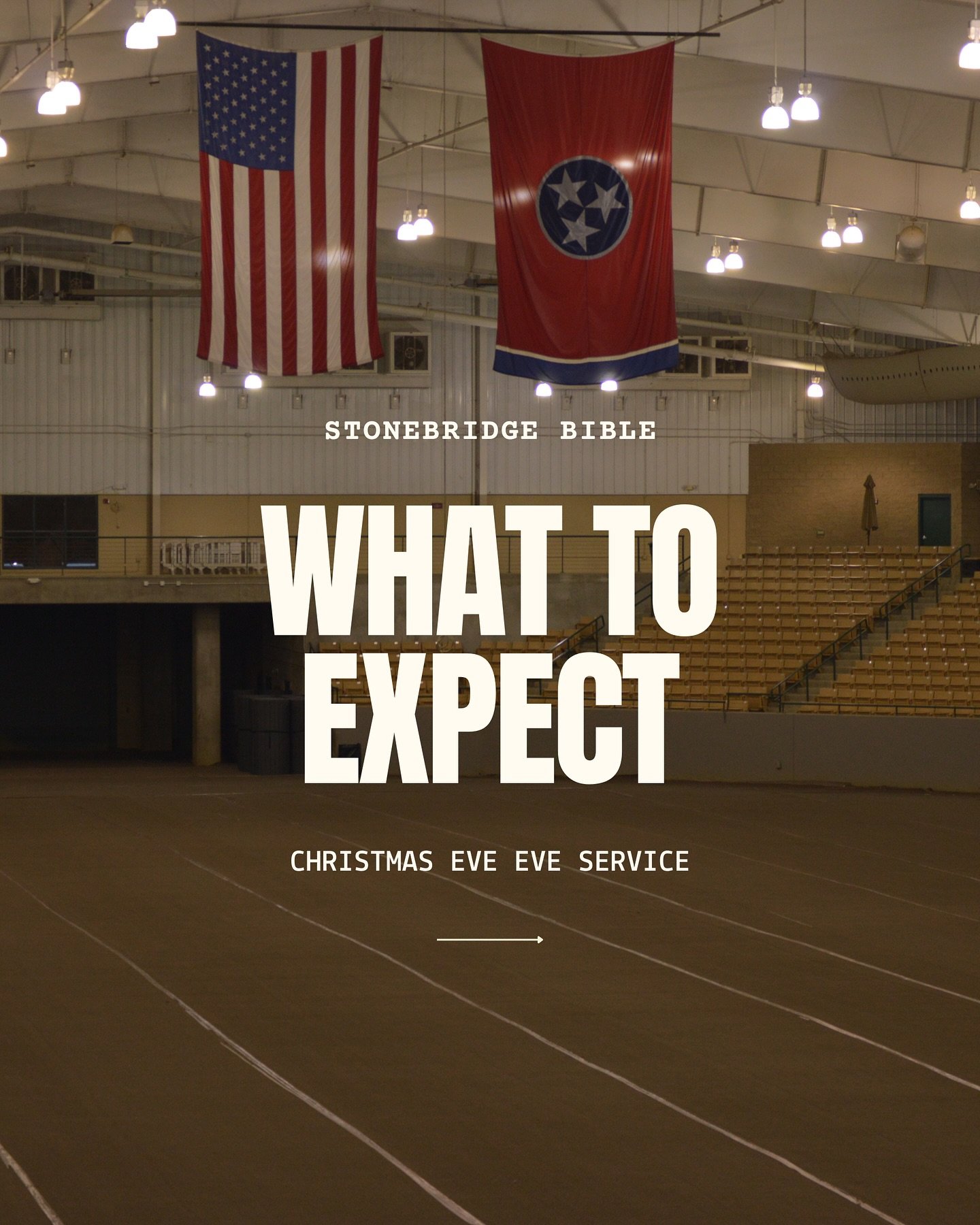 Here are a few things to expect at our Christmas Eve Eve Service at the Ag Center! 🎄

We&rsquo;re so excited to gather with you December 23rd at 5:30 PM as we rejoice and remember the birth of our Savior, Jesus Christ!
