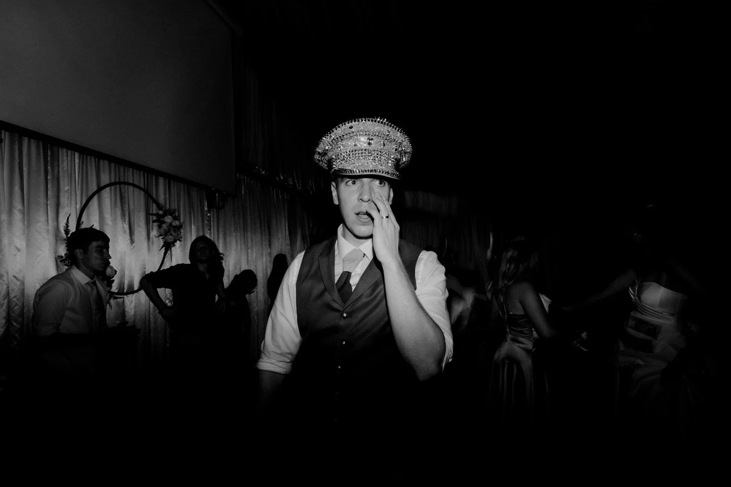 When the ceremony ends, the real party begins.