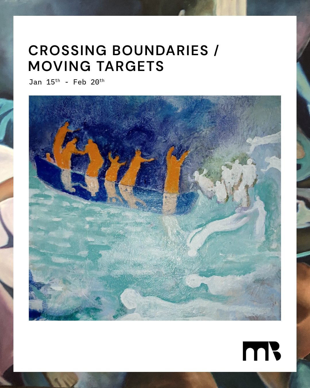 Crossing Boundaries / Moving Targets opens January 15 in the Main Level Gallery. Curated by Terry Boutelle, this exhibition brings together five artists addressing immigration, migration, and climate change: past and present.
On view: January 15 -  F
