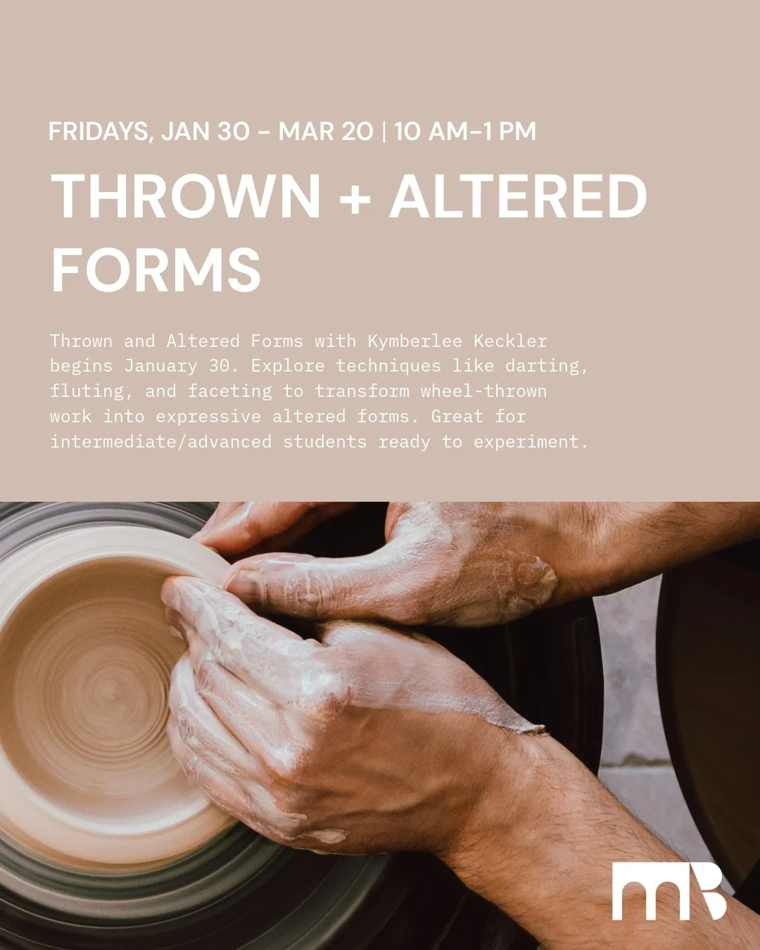 We&rsquo;re excited to introduce a new class: Special Projects: Thrown and Altered Forms. In this course, students will explore a range of techniques for transforming wheel-thrown work: such as darting, fluting, and faceting. We&rsquo;ll start with s